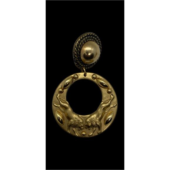 Vintage Jeff Lieb Runway Designer Signed Unique Clip Earrings One of a Kind - Picture 4 of 9